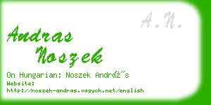 andras noszek business card